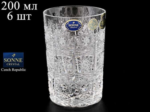 Sonne Crystal Набор стаканов для воды 200 мл (6 шт) farforhouse