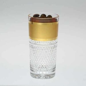 Фелиция Max Crystal Золото Набор стаканов для воды 350 мл farforhouse