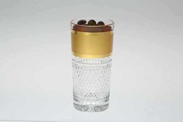 Фелиция Max Crystal Золото Набор стаканов для воды 350 мл farforhouse