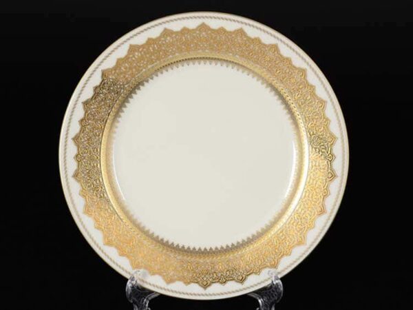 AGADIR SELADON Gold Набор тарелок 21 см Falken farforhouse