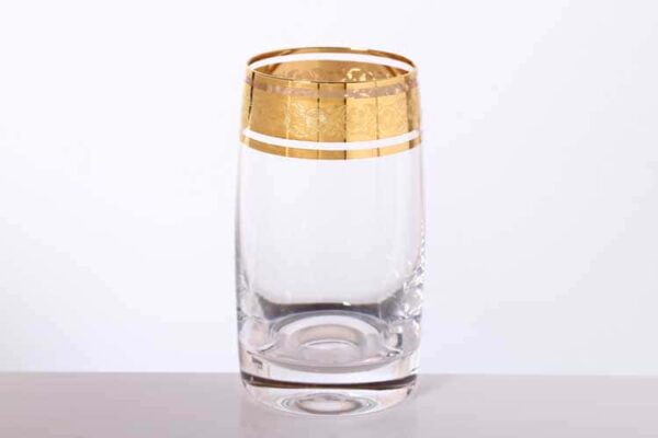 Идеал Золото Набор стаканов для воды Bohemia Gold 250 мл (6 шт) farforhouse