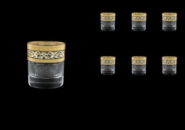 Fiesole Allegro Golden Light Decor Набор стаканов для виски 290 мл Astra Gold (6 шт) farforhouse