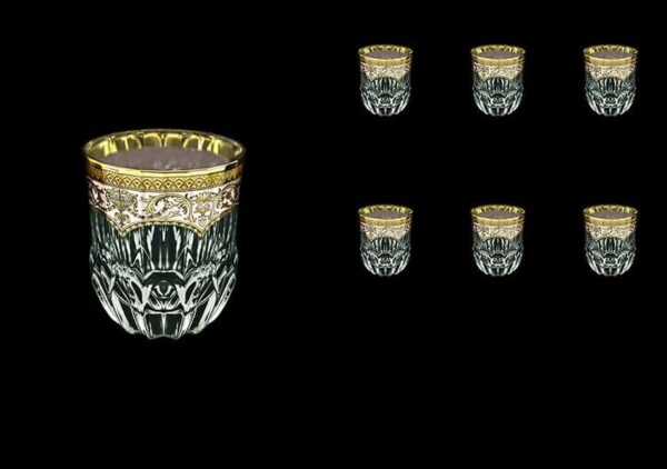 Adagio Floras Empire Golden Ivory Decor Набор стаканов для виски 350 мл Astra Gold (6 шт) farforhouse