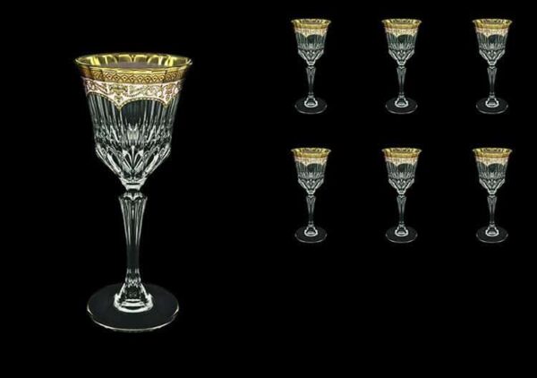 Adagio Floras Empire Golden Ivory Decor Набор бокалов для вина 220 мл Astra Gold (6 шт) farforhouse