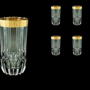 Adagio Antique Golden Classic Decor Набор стаканов для воды 400 мл Astra Gold (6 шт) farforhouse