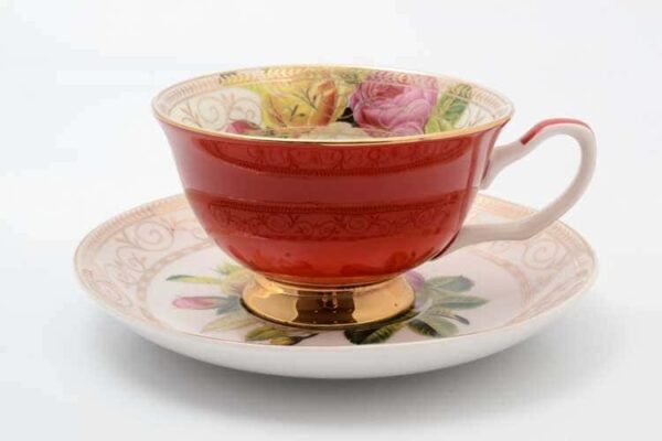 Радуга red Набор чашка с блюдцем 220 мл 2 предмета Royal Classics farforhouse