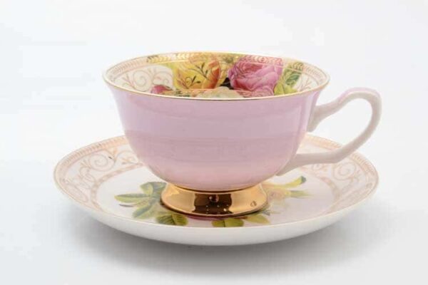 Радуга pink Набор чашка с блюдцем 220 мл 2 предмета Royal Classics farforhouse