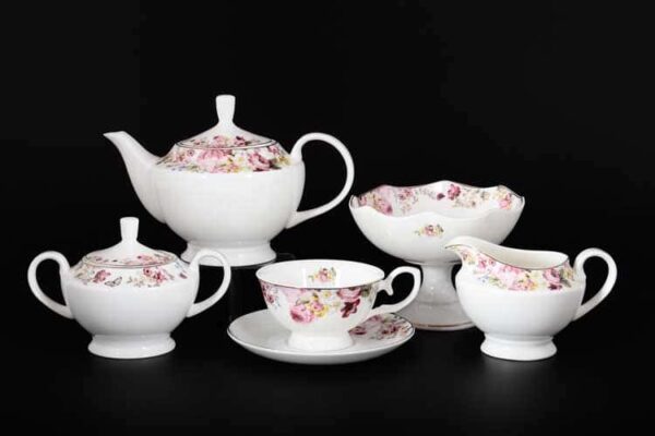 Цветочный карнавал Чайный сервиз на 12 персон 28 предметов Royal Classics farforhouse
