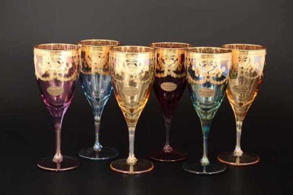Veneziano Color Набор бокалов для вина Art Decor farforhouse