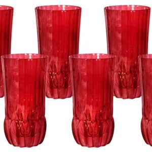 Адажио - красная Same Набор 6 стаканов для воды farforhouse