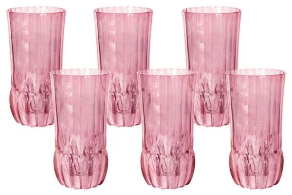 Адажио - розовая Same Набор 6 стаканов для воды farforhouse