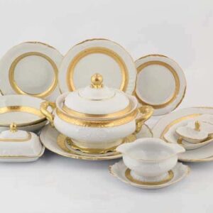 Матовая лента Столовый сервиз Sterne porcelan на 6 персон 27 предметов farforhouse