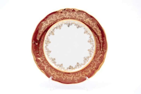 Набор тарелок Красный лист Sterne porcelan 21 см (6 шт) farforhouse