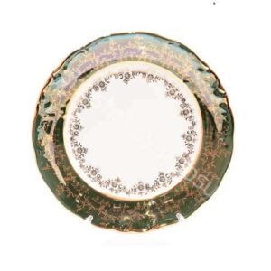 Набор тарелок Зеленый лист Sterne porcelan 21 см farforhouse