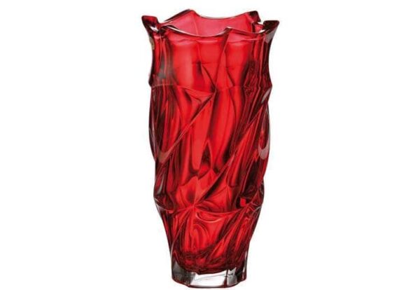 Фламенко красная Ваза для цветов Bohemia Treasury 30 см farforhouse