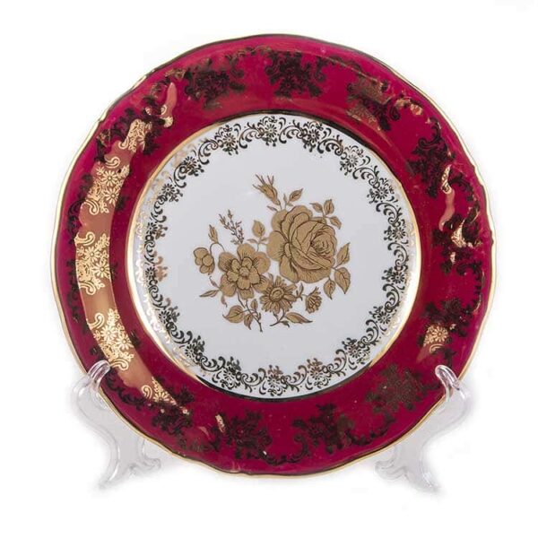 Набор тарелок Роза Красная Carlsbad 19 см.6 шт. farforhouse