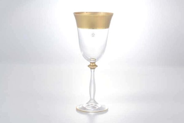Анжела Матовая полоса AS Crystal Набор бокалов для вина 250 мл (6 шт) farforhouse