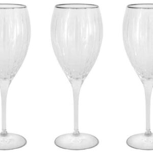Пиза серебро Набор: 6 хрустальных бокалов для вина Same farforhouse