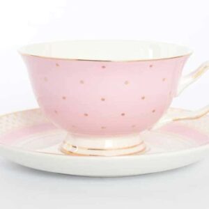 Набор чайных пар Royal Classics 220 мл розовый 12 предметов farforhouse