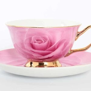 Набор чайных пар Розовая роза Royal Classics 220 мл 12 предметов farforhouse