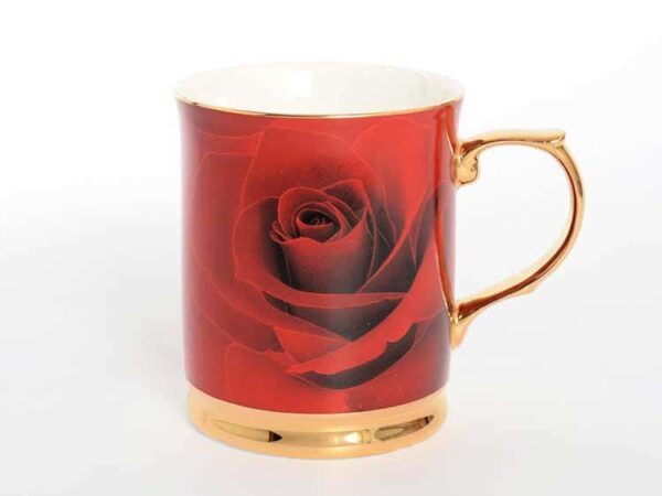 Набор кружек Роза красная Royal Classics 400мл 6 шт farforhouse