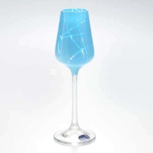 Sandra Набор рюмок для водки 65 мл Кристалекс (6 шт) синие farforhouse
