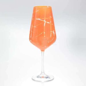 Sandra Набор бокалов для вина 350 мл Кристалекс (6 шт) оранж farforhouse