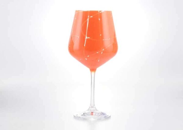 Sandra Набор бокалов для вина 570 мл Кристалекс (6 шт) оранж farforhouse