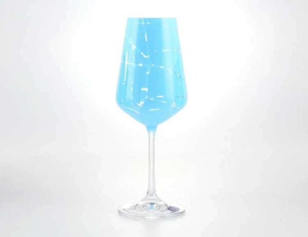 Sandra Набор бокалов для вина 550 мл Кристалекс (6 шт) синие farforhouse