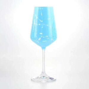 Sandra Набор бокалов для вина 350 мл Кристалекс (6 шт) синие farforhouse