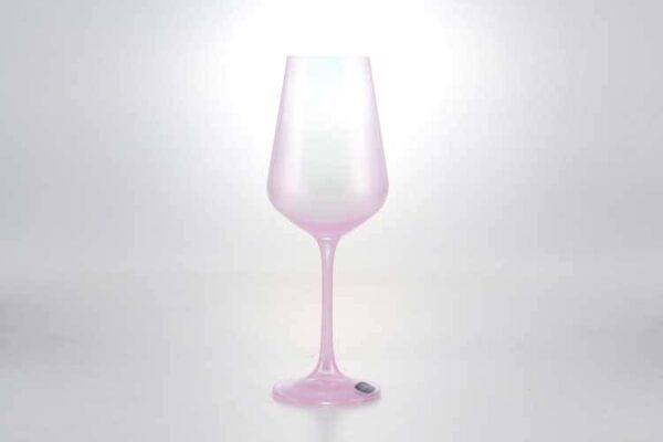 Sandra Набор бокалов для вина 250 мл Кристалекс (6 шт) розовые farforhouse