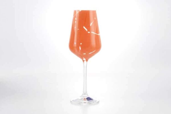 Sandra Набор бокалов для вина 250 мл Кристалекс (6 шт) оранж farforhouse