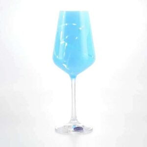 Sandra Набор бокалов для вина 250 мл Кристалекс (6 шт) синие farforhouse