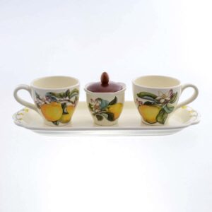 Чайный сервиз Лимоны Caroline Artigianato 5 предметов farforhouse