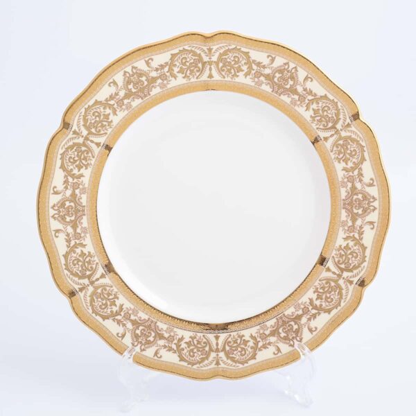 Набор тарелок 27см Golden Romance Cream Gold Prouna (6 шт) farforhouse