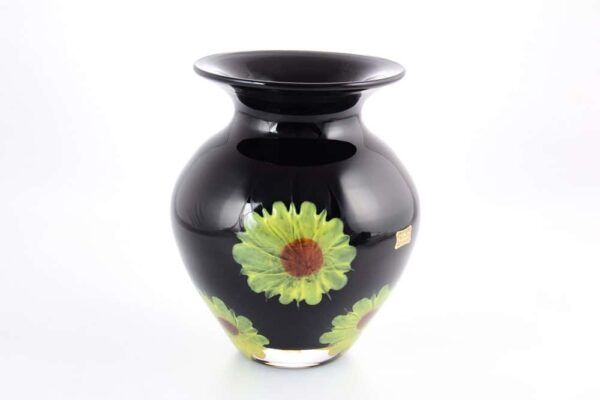 Ваза для цветов 20 см Egermann цветок черная farforhouse