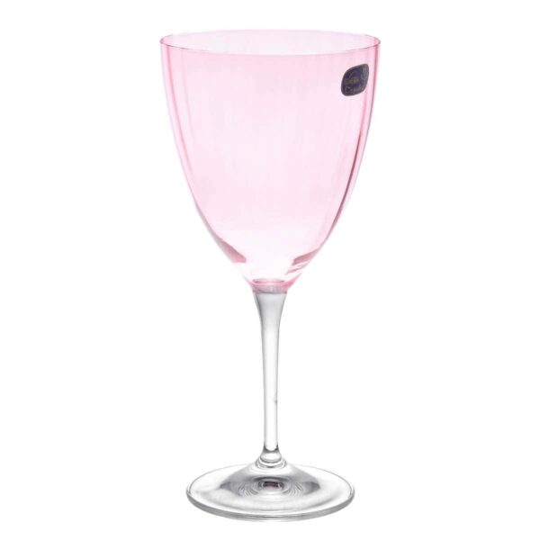 Набор бокалов для вина Kate Crystalex 400мл розовые (6 шт) farforhouse