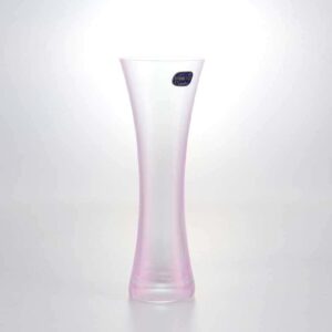 Ваза для цветов иксовка Crystalex Bohemia 19.5 см розовая farforhouse