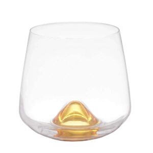 Набор стаканов для воды Кристалекс желтый (6 шт) farforhouse