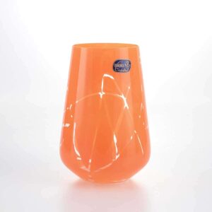 Набор стаканов для воды Crystalex Bohemia оранжевые (6 шт) farforhouse