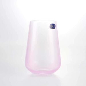 Набор стаканов для воды Crystalex Bohemia розовые (6 шт) farforhouse
