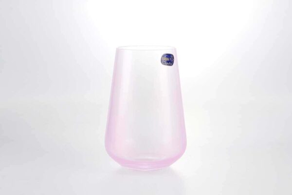 Набор стаканов для воды Crystalex Bohemia розовые (6 шт) farforhouse