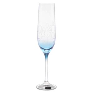 Набор фужеров для шампанского Арлекино Crystalex Bohemia 190 мл(6 шт) голубые farforhouse