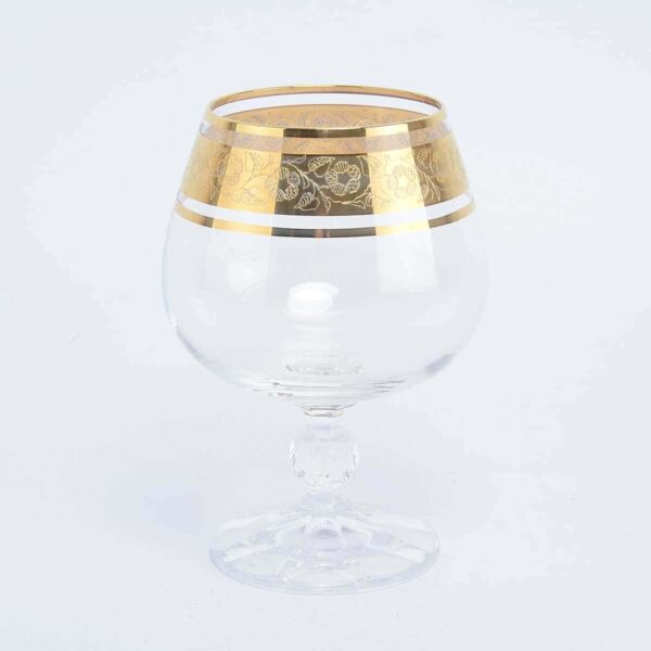 Набор бокалов для бренди Клаудиа Золото V-D Crystalex Bohemia 250 мл(6 шт) farforhouse