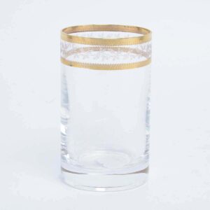 Набор стаканов для воды Золотой Лист V-D Crystalex Bohemia 150 мл(6 шт) farforhouse