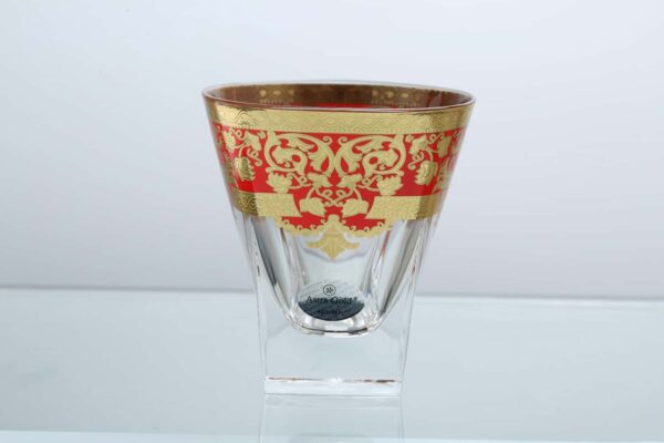 Набор стаканов для виски Astra Gold Natalia Golden Red Decor 200мл(6 шт) farforhouse