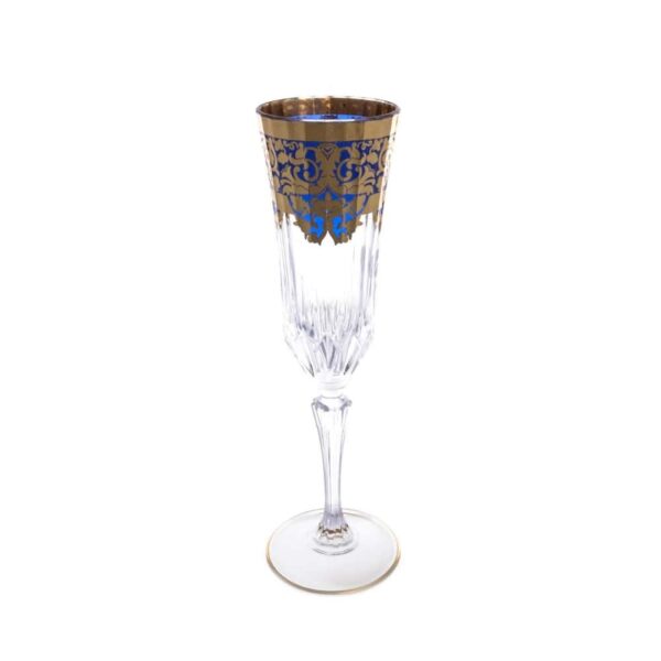 Набор фужеров для шампанского Astra Gold Natalia Golden Blue Decor 180мл(6 шт) farforhouse