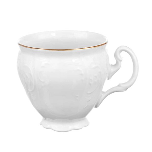 Набор кофейных чашек Bernadotte Белый узор(без блюд) 170 мл (6 шт) farforhouse