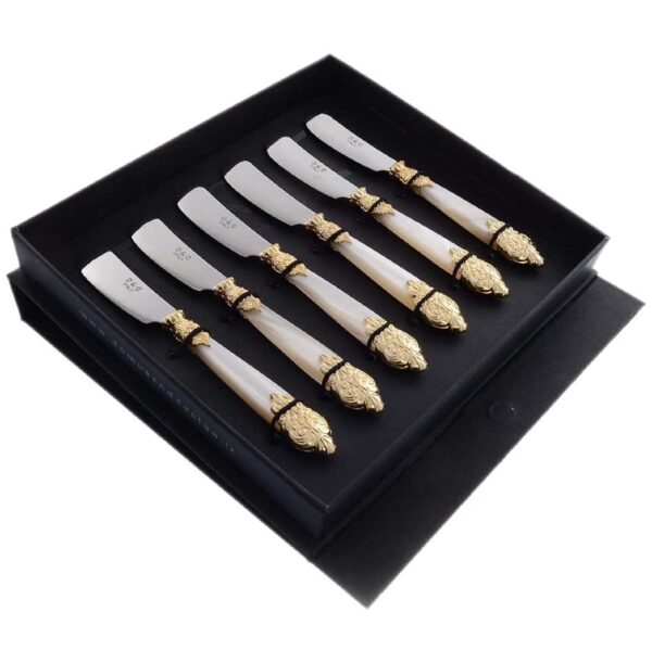Набор ножей для масла Domus Versaille gold (6шт) 44834 farforhouse