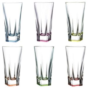 Набор стаканов для воды Fusion Цветные 380мл RCR Cristalleria Italiana 44223 farforhouse